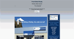 Desktop Screenshot of frontstreetrealty.net